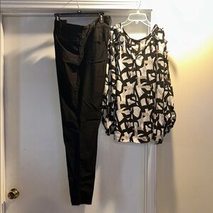 Bundle of Lane Bryant Pants Size 20 and Blouse Size 3X